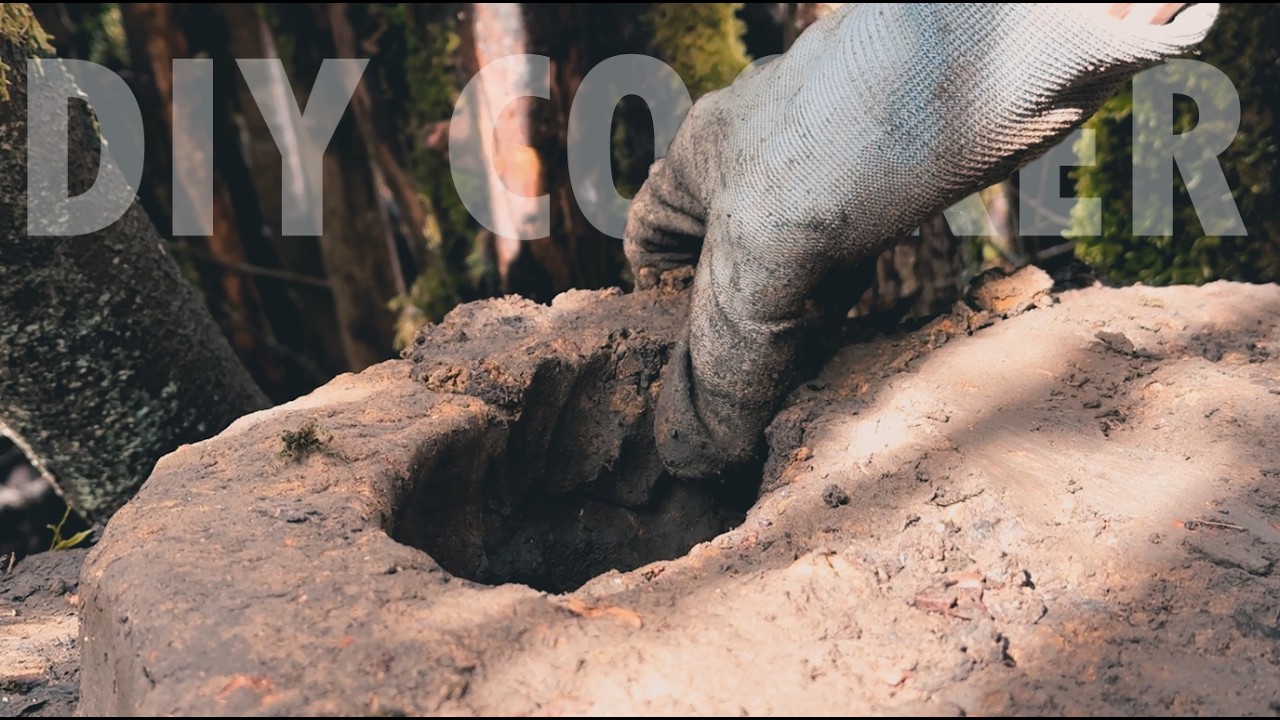 Survival Camp | DIY Oven & Campfire Food | Bushcraft (No Talking)
