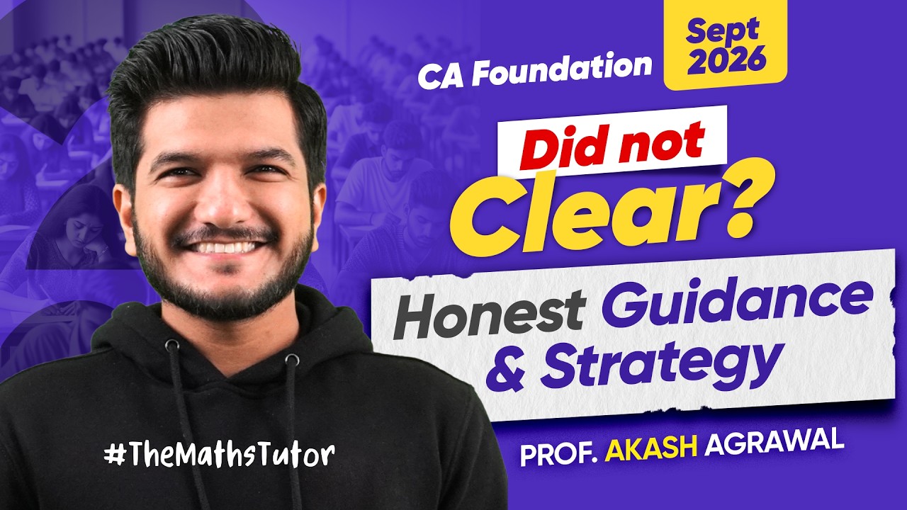 Fight Back 60 Days Strategy CA Foundation May 2026 | 2 months Plan Strategy Akash Agrawal