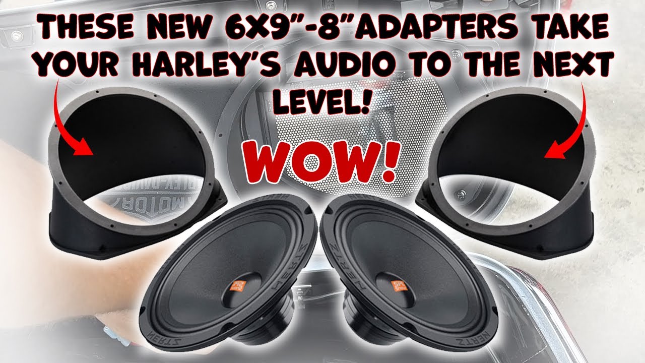 New 6x9” to 8” Lid Speaker Adapters take your 2014-2023 Harley Davidson's Audio to the next level!