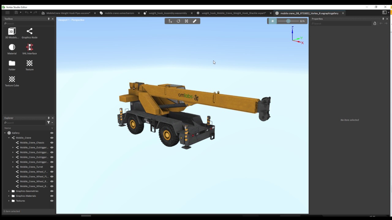 Vortex Studio Interface Tutorial