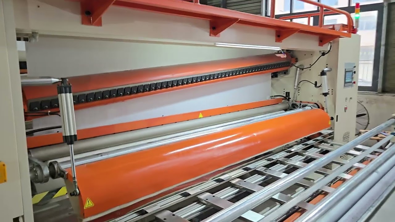 Non stop toilet paper machine