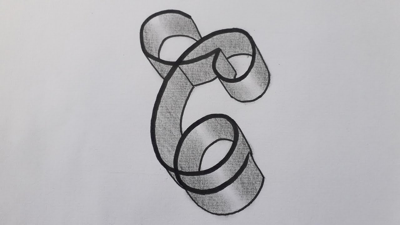 Drawing 3d Calligraphy Letter C Easy / How To Write Draw Capital Cursive For Beginners
