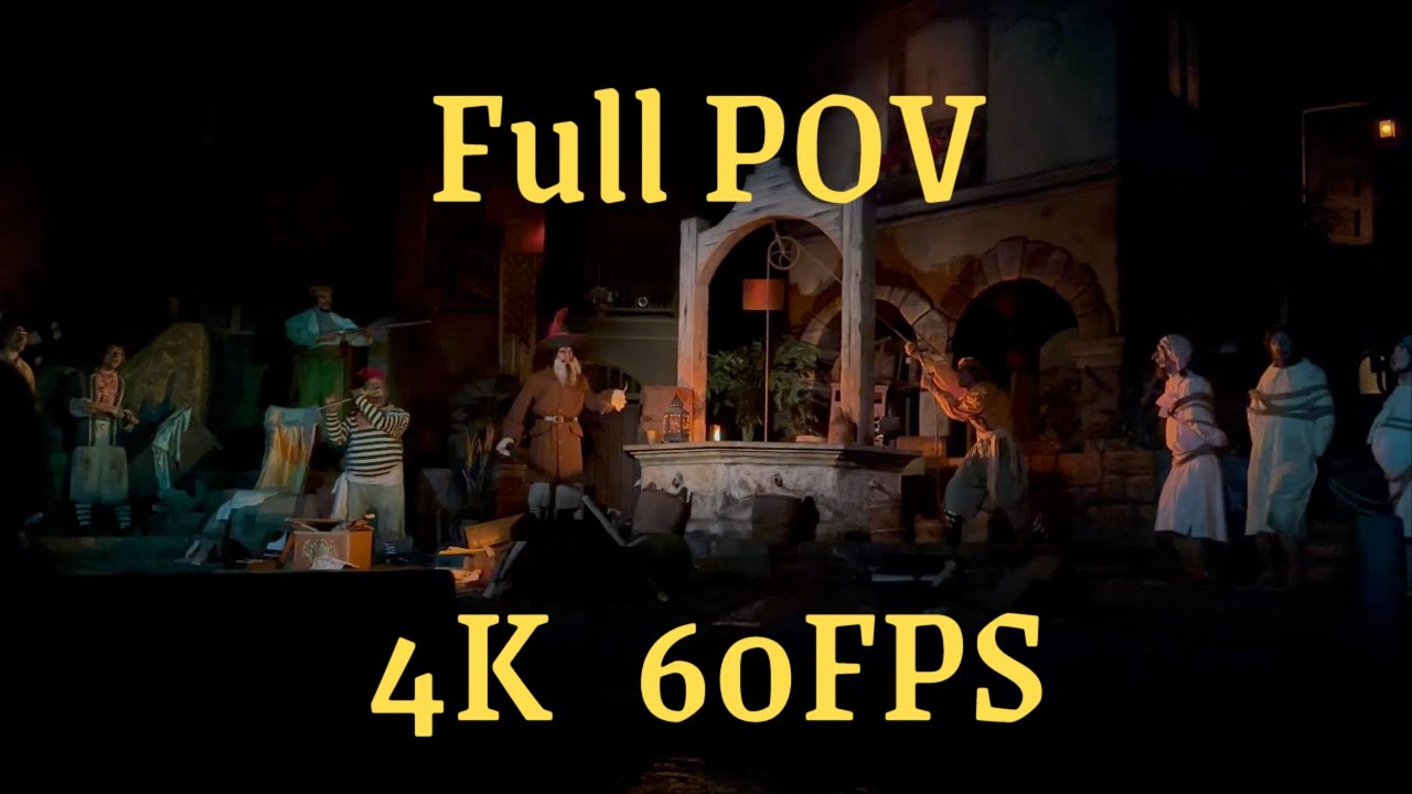 Pirates of the Caribbean | Full POV ￼￼4K 60 FPS | Ride+Queue | Disneyland, California ￼