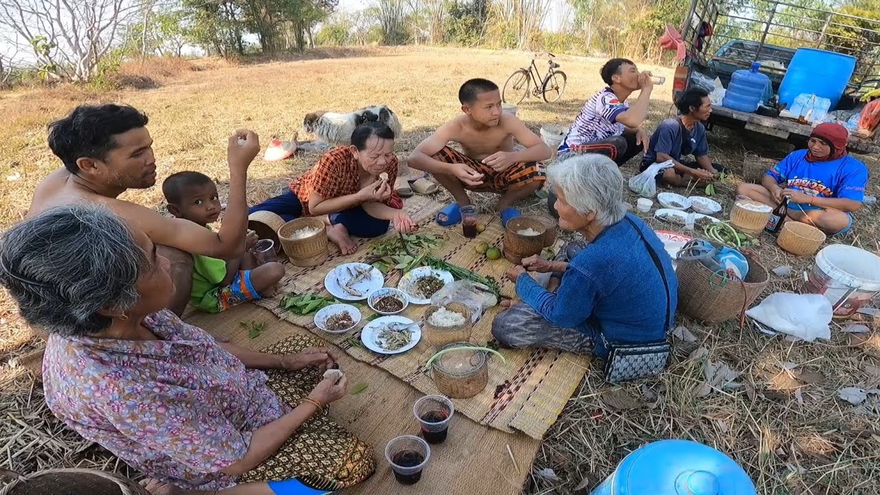พาผุ้เฒ่ามากินข้าวป่ากินปลานา