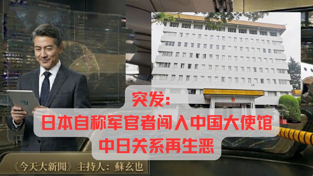 突发：日本自称军官者闯入中国大使馆，中日关系再生恶｜今天大新闻（20260324）