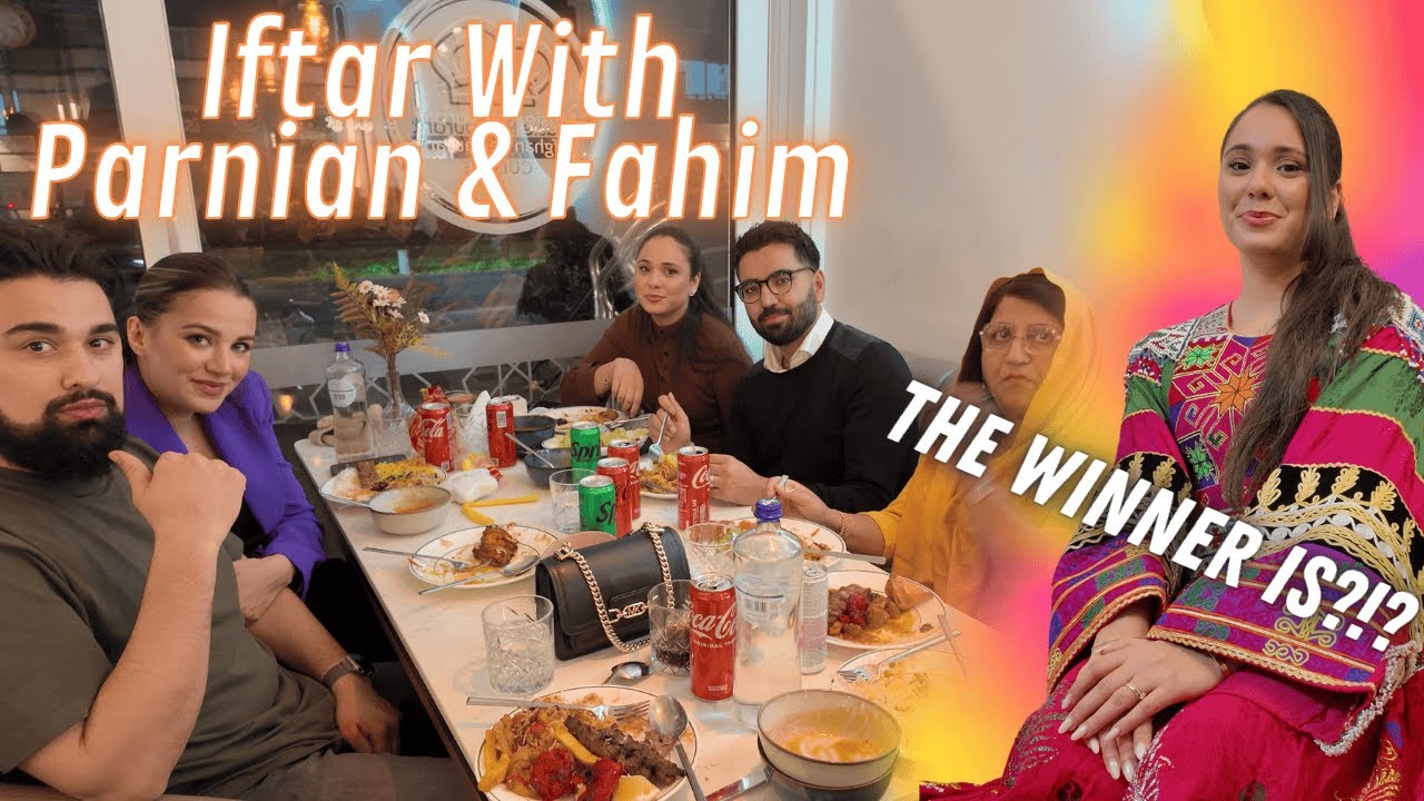 Ramadan Buffet & Giveaway Winner| افطار با خانواده و برنده لباس افغانی |Hilaamassi vlog 207