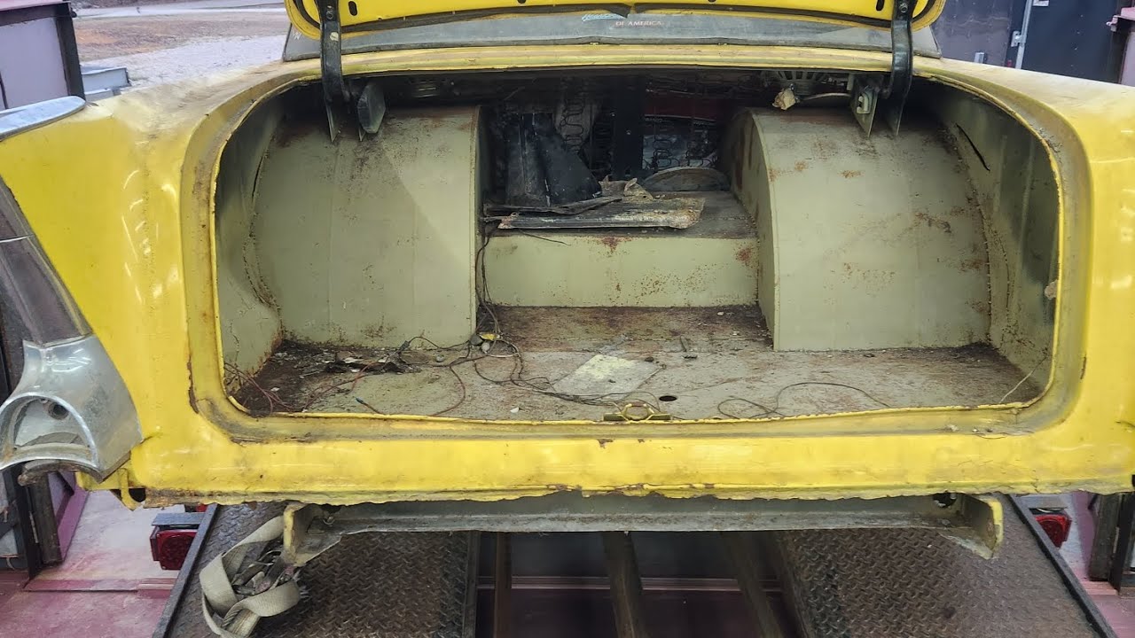 57 Chevy 2 door from 30 year hibernation. Episode #1