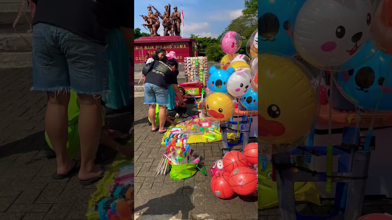 Pilih mainan atau balon karakter seru