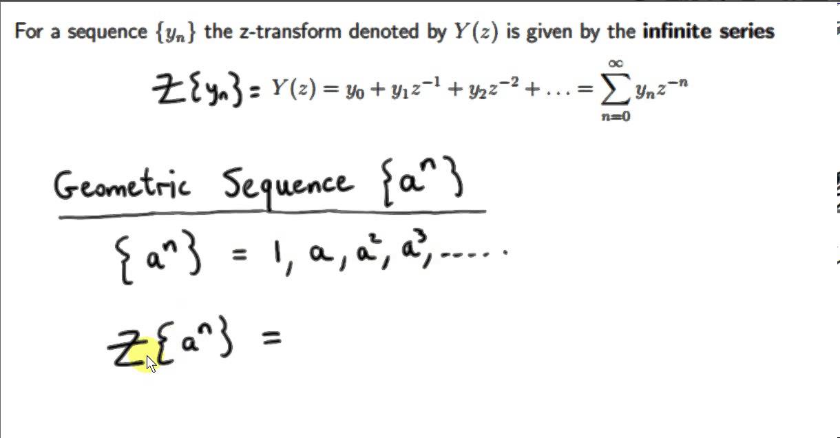 Z Transforms - Unit Impulse and Geometric Sequences