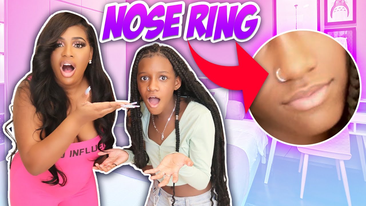 I GOT A NOSE RING!!! NOSE PIERCING PRANK ON MOM