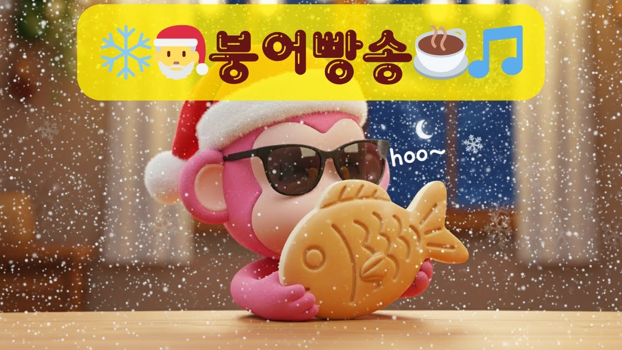 🐟 바삭바삭 붕어빵송 | 겨울 간식송 ❄️ 겨울 동요 Fish Bun Song 🐟 Crispy & Sweet! | Winter Snack Song