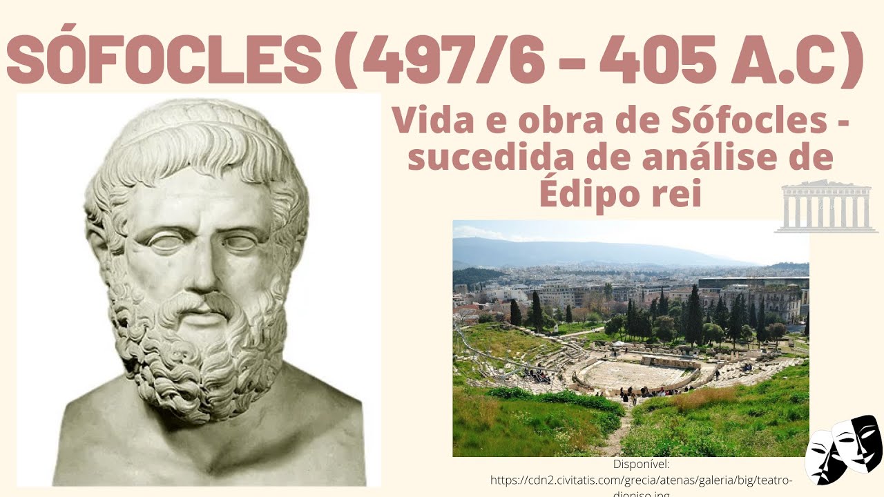 Sófocles: vida e obra. As estruturas de uma tragédia grega com breve análise das partes de Édipo Rei