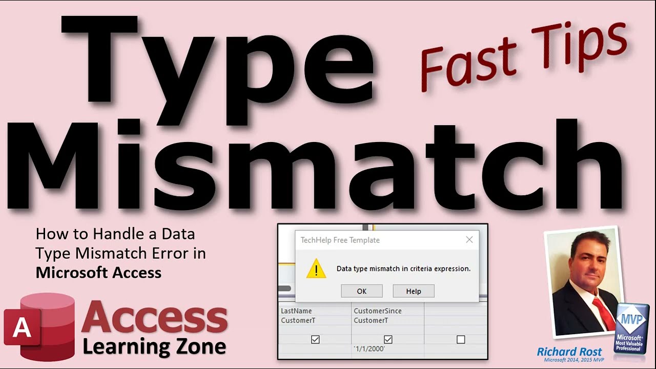 How to Handle Data Type Mismatch Errors in Microsoft Access