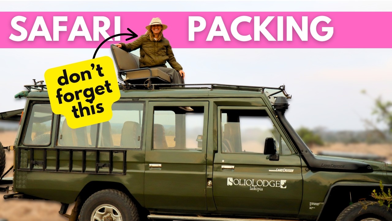One Bag Safari Packing: What to pack and what can get you arrested