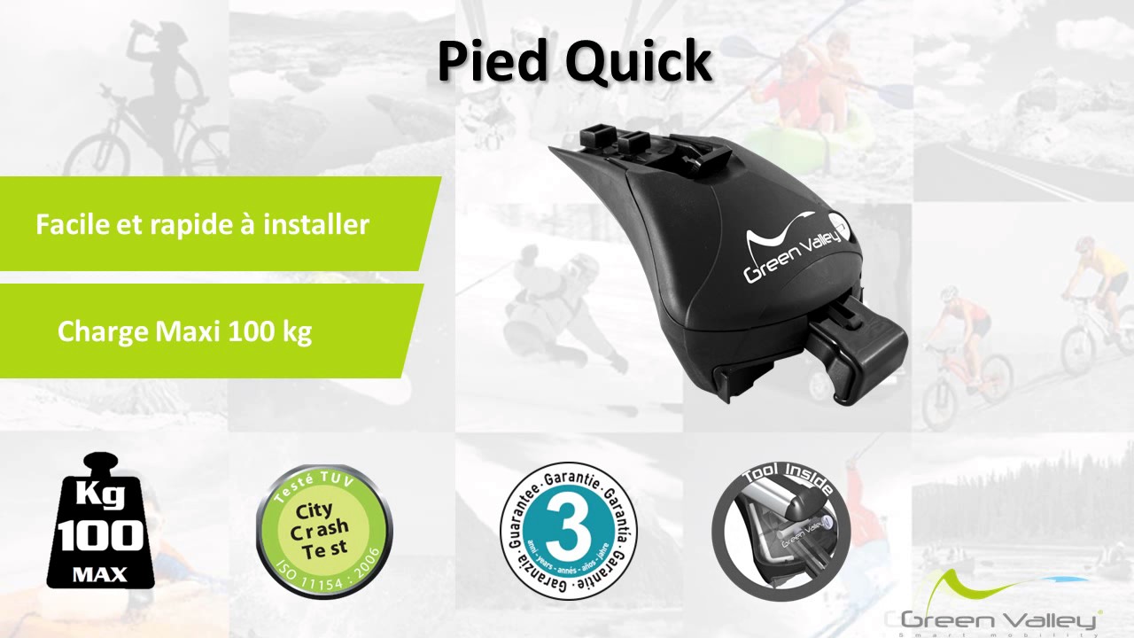 Notice de montage -  Pieds Quick CC bares aluminium Green Valley