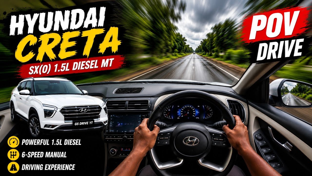 POV: Hyundai Creta SX(O) 1.5L Diesel MT | Driving Experience 🚗💨 #pov