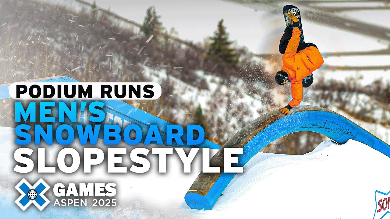 Men’s Snowboard Slopestyle: Top 3 Medal Runs | X Games Aspen 2025