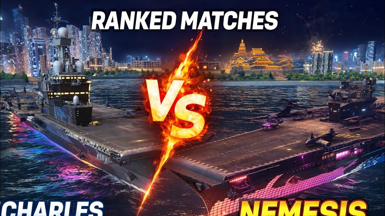 RANKED MODE BEGINSS 🔥🔥😬 Charles De Gaulle Vs Nemesis 🔥 Modern Warships