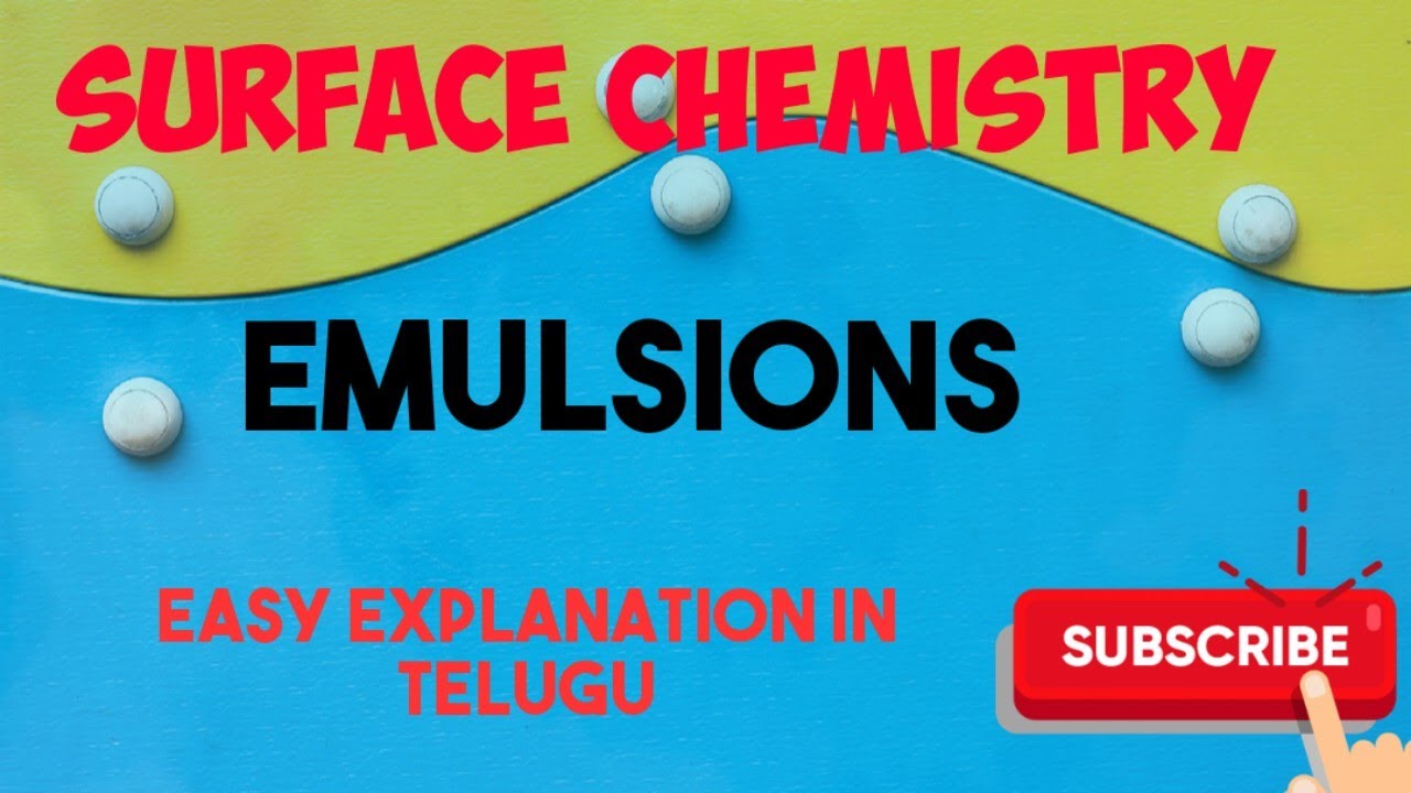 Surface chemistry/ EMULSIONS