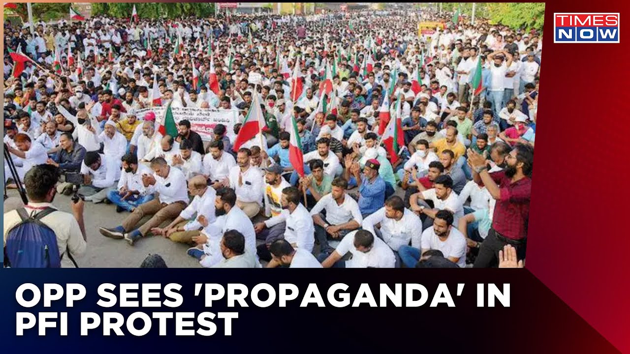 PFI Protests After Police Busted A Terror Module In Patna; Multiple Raids In Bihar | Breaking News