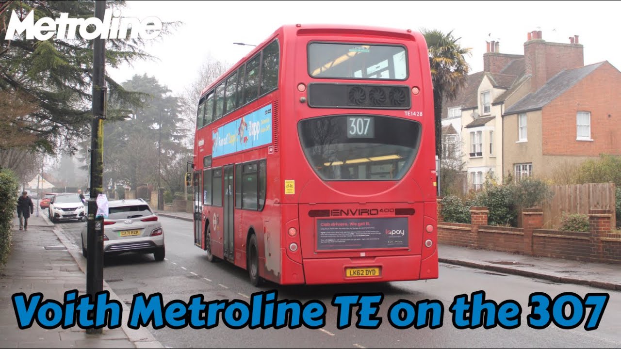 Bus Journey On The 307 | Metroline Travel Alexander Dennis Enviro 400 E40D Voith (LK62DYD, TE1428)