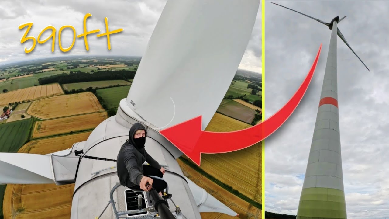 CLIMBING A WIND TURBINE IN GERMANY!