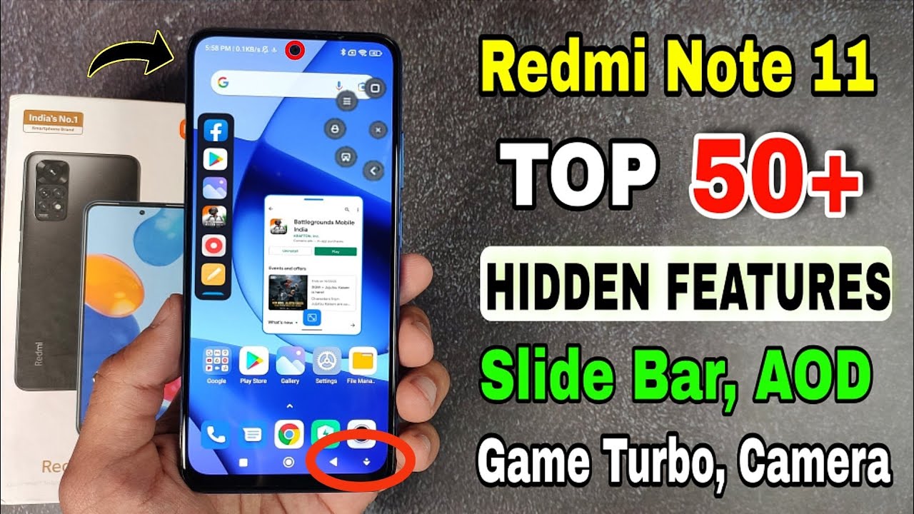 Redmi note 11 Tips & tricks | redmi note 11 hidden features, camera setting | redmi note 11 features