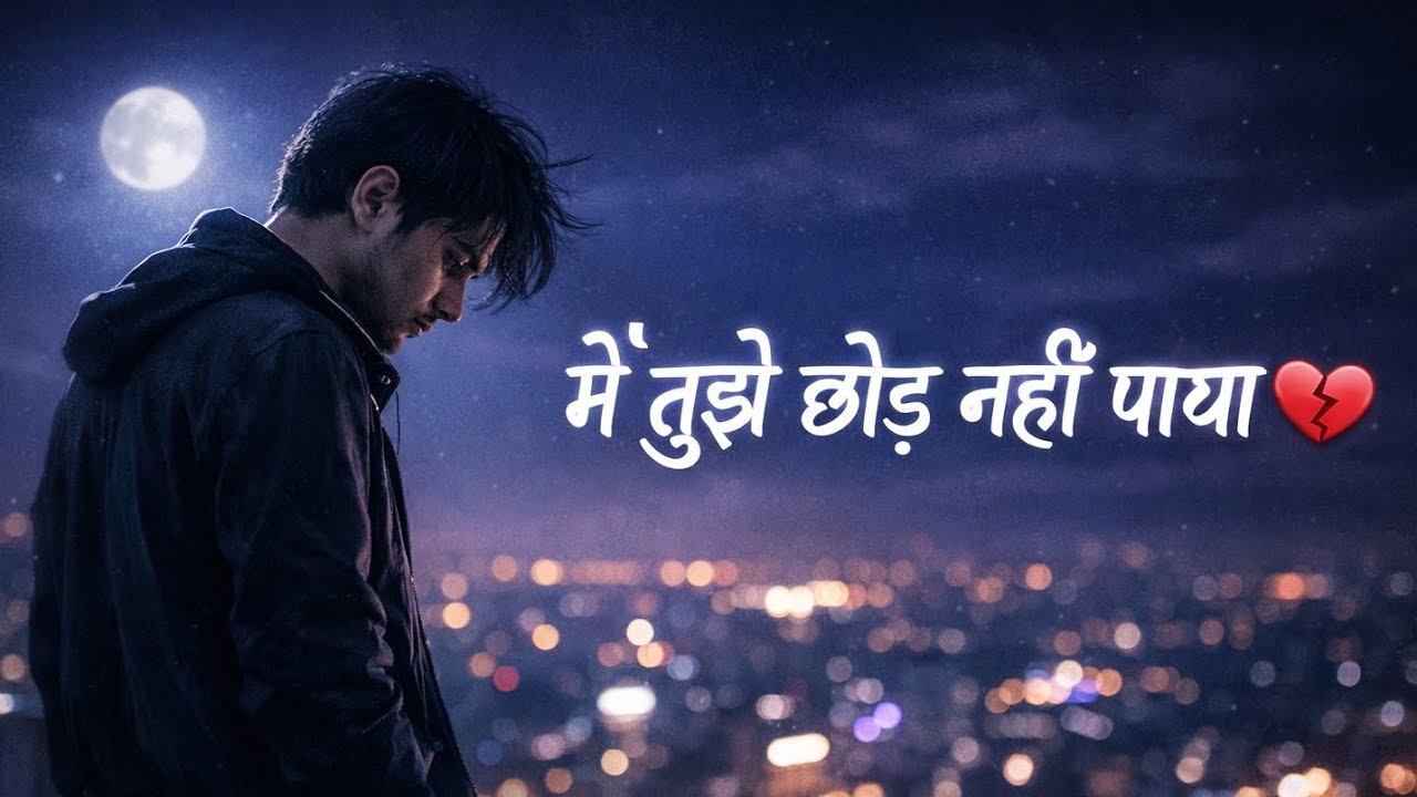“मैं तुझे छोड़ नहीं पाया 💔 | Sad Hindi Song | Slowed Reverb | Heart Touching”