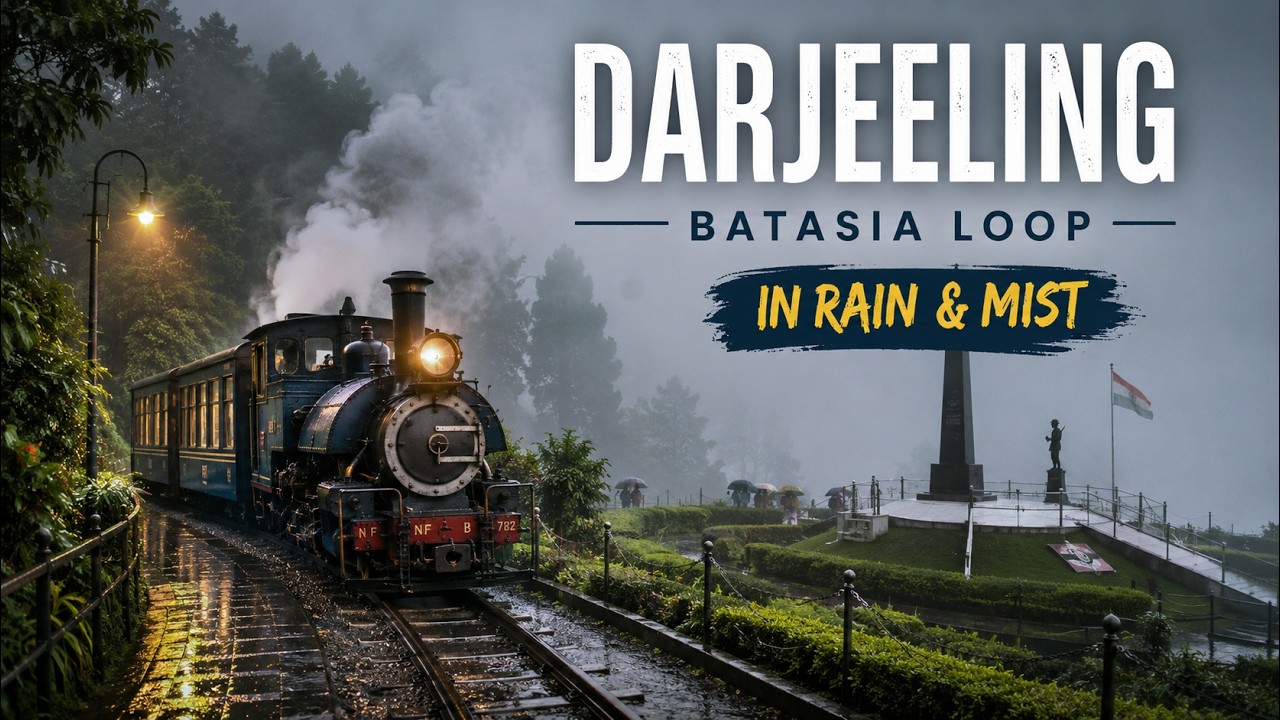 Batasia Loop Darjeeling | Toy Train in Rain & Mist | Cinematic Travel Film | EP2