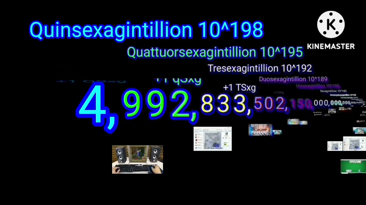 Numbers 0 to Gargoogol with videos (KineMaster Version, 65.5/100 Centillion)