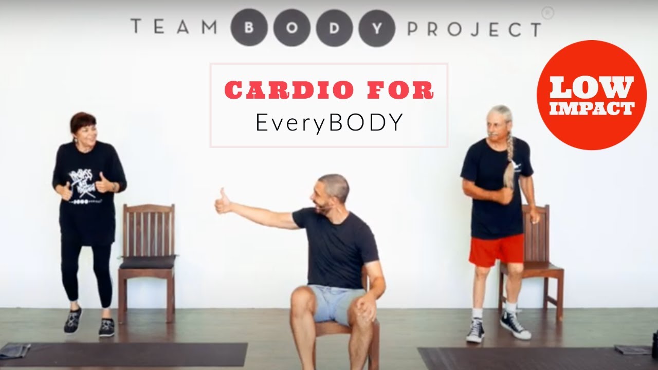 Low impact, high intensity cardio workout (for seniors and ALL starters)