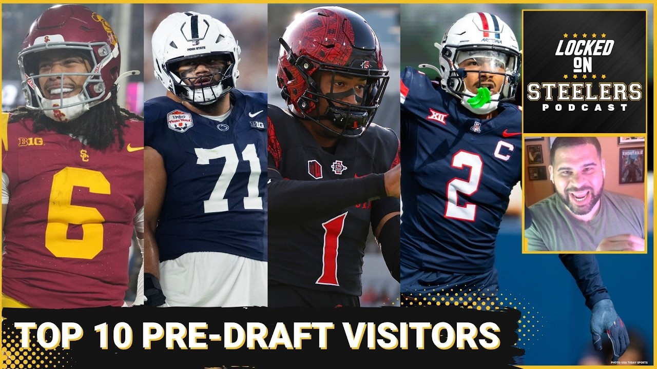 Steelers' Top 10 Pre-Draft Visit Prospects | Trade Up Plan for Makai Lemon or Olaivavega Ioane?