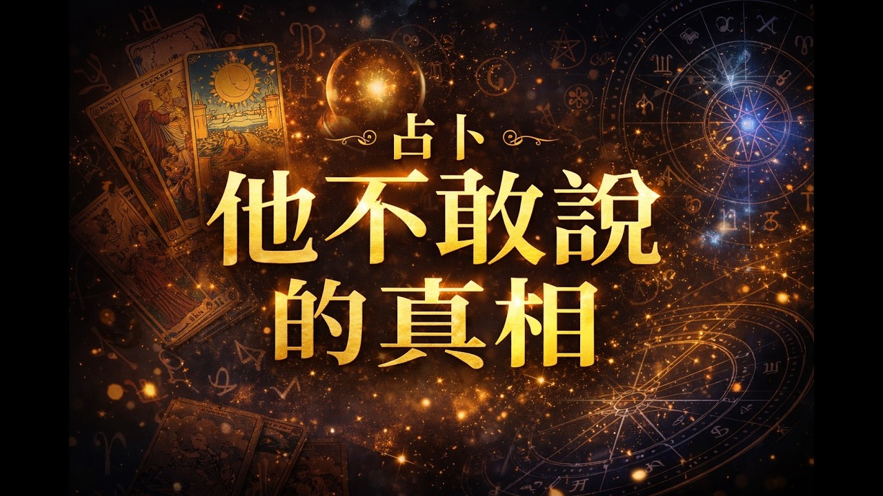{塔羅/盧恩感情占卜} 他不敢說的真相