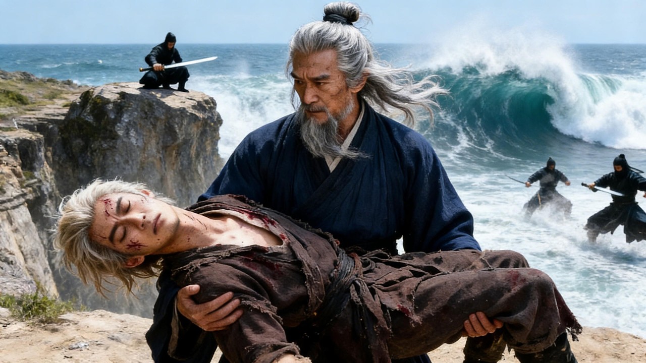 The boy is captured and humiliated—until a mysterious elder descends from the sky to rescue him!
