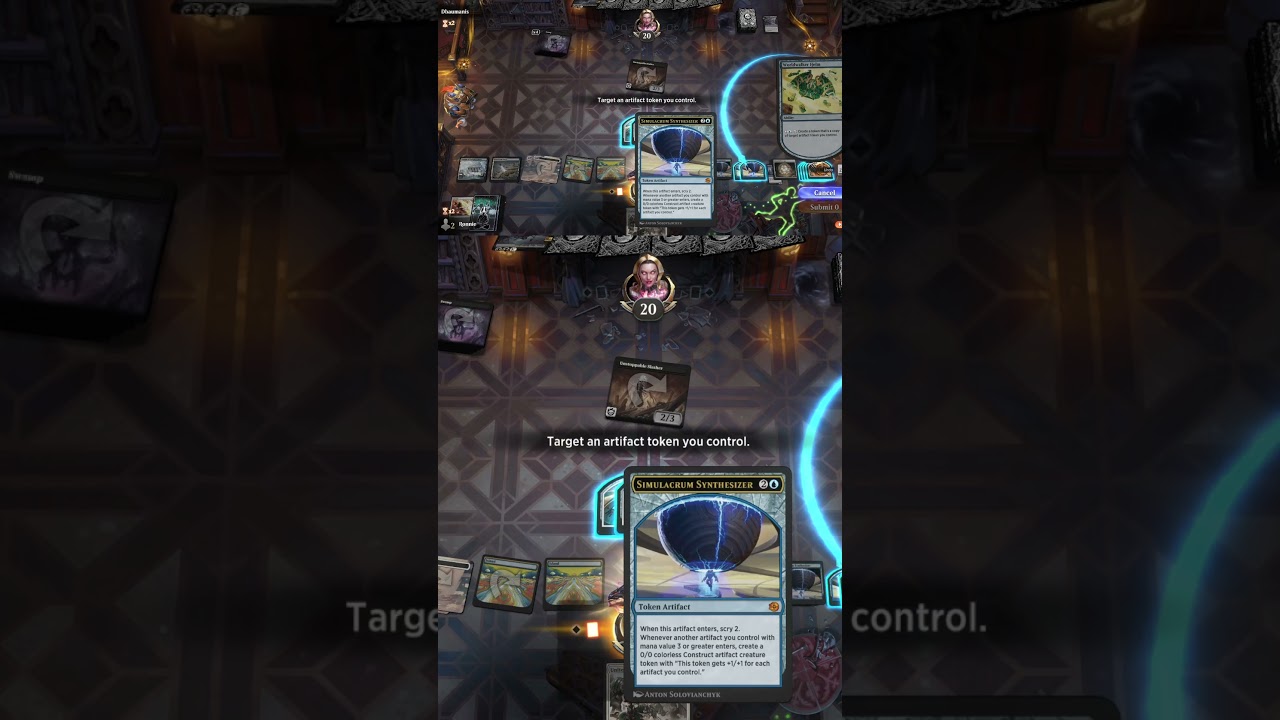 Game Highlights MTG Arena: Simulacrum Synthesizer Enhanced  