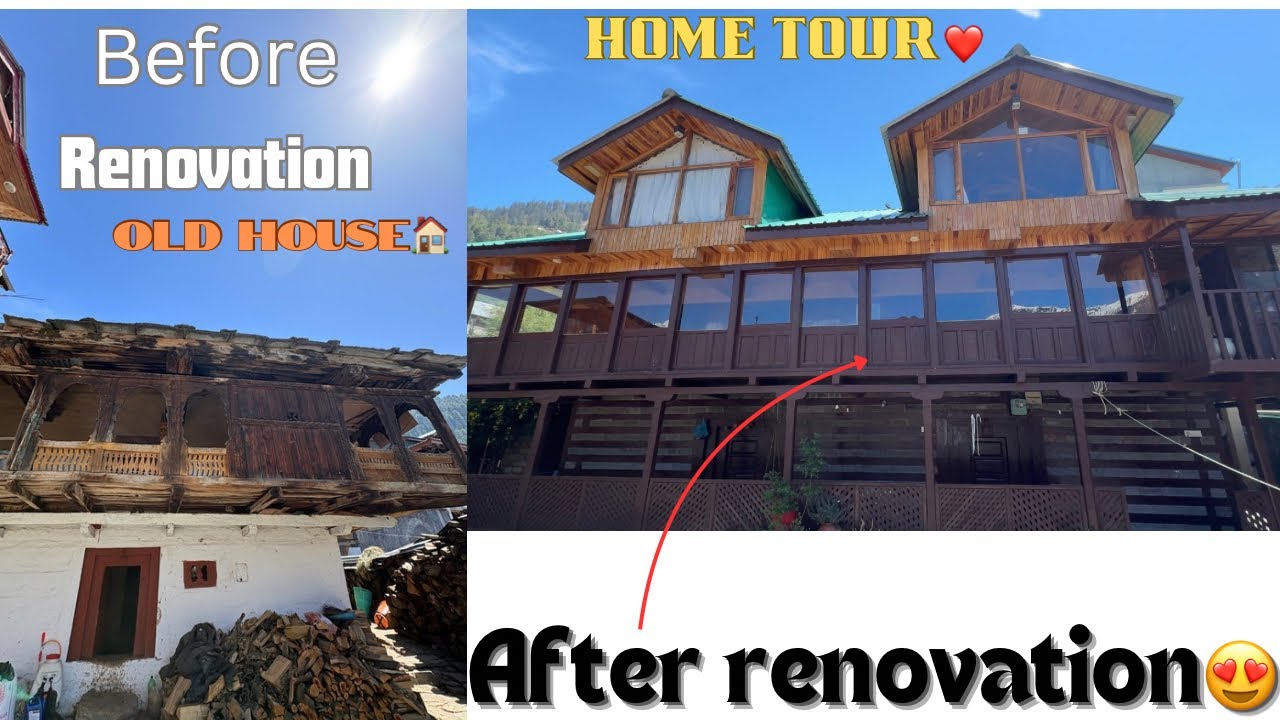Home tour 🏠// Old house renovated to new // old house vs new house❤️