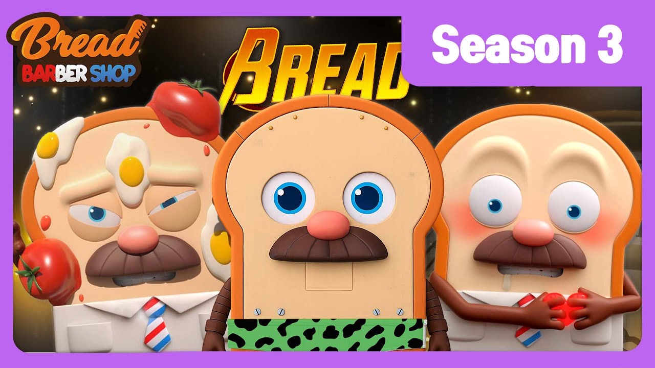 BreadBarbershop | It's Bread Day! Part 3 | english /animation/dessert