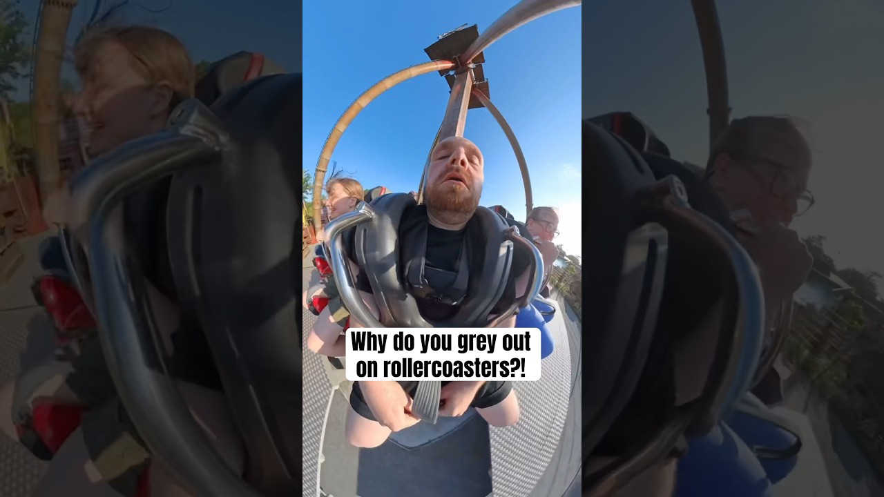 Why do you grey out on rides?! 😵 #rollercoaster #youtubeshorts