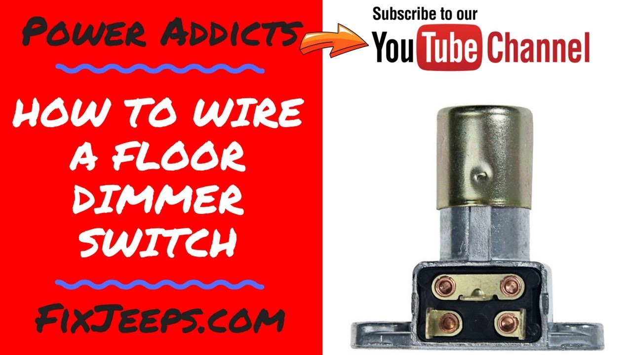 How to wire a floor mounted dimmer switch. Great for LED light switching!