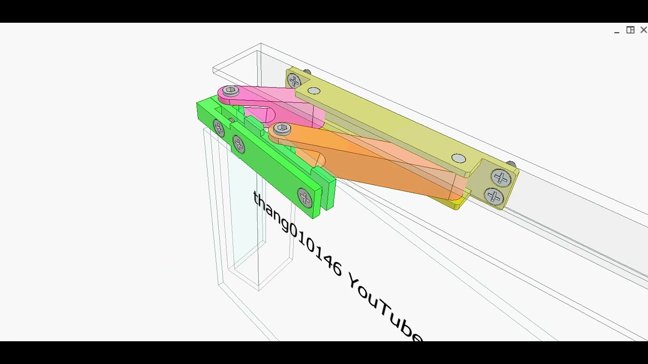 Four-bar linkage hinge