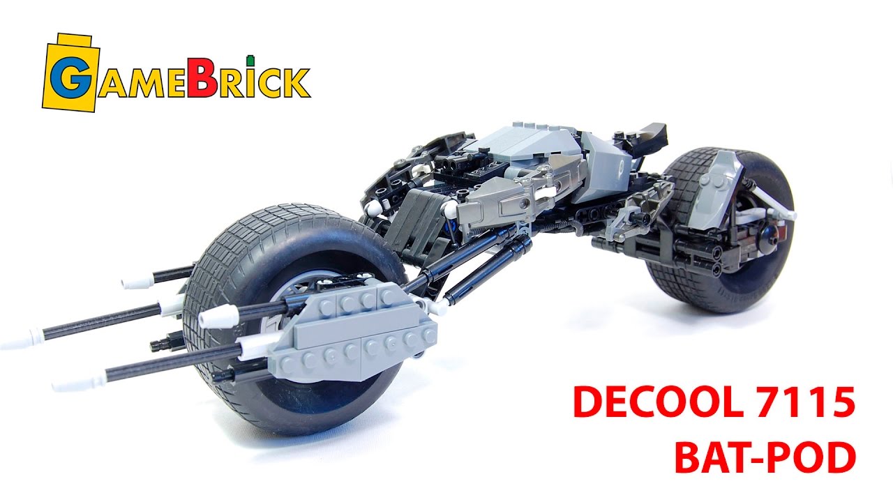 Реплика LEGO BAT-POD 5004590 от компании DECOOL 7115 batpod с алиэкспресс обзор [музей GameBrick]