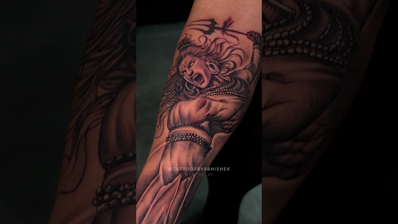 Lord Shiva Mahadev Tattoo by @tattoosbyabhishek