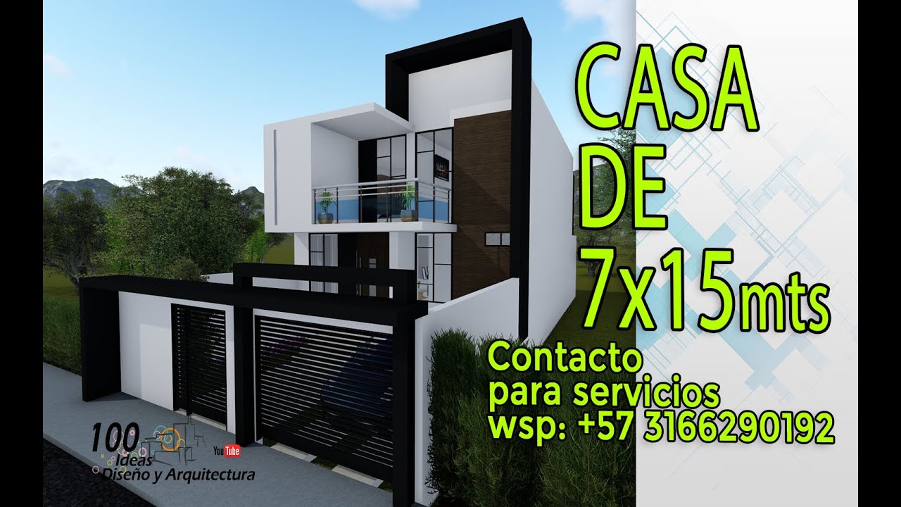 Casa de 7 x 15 con 4 habitaciones!!!