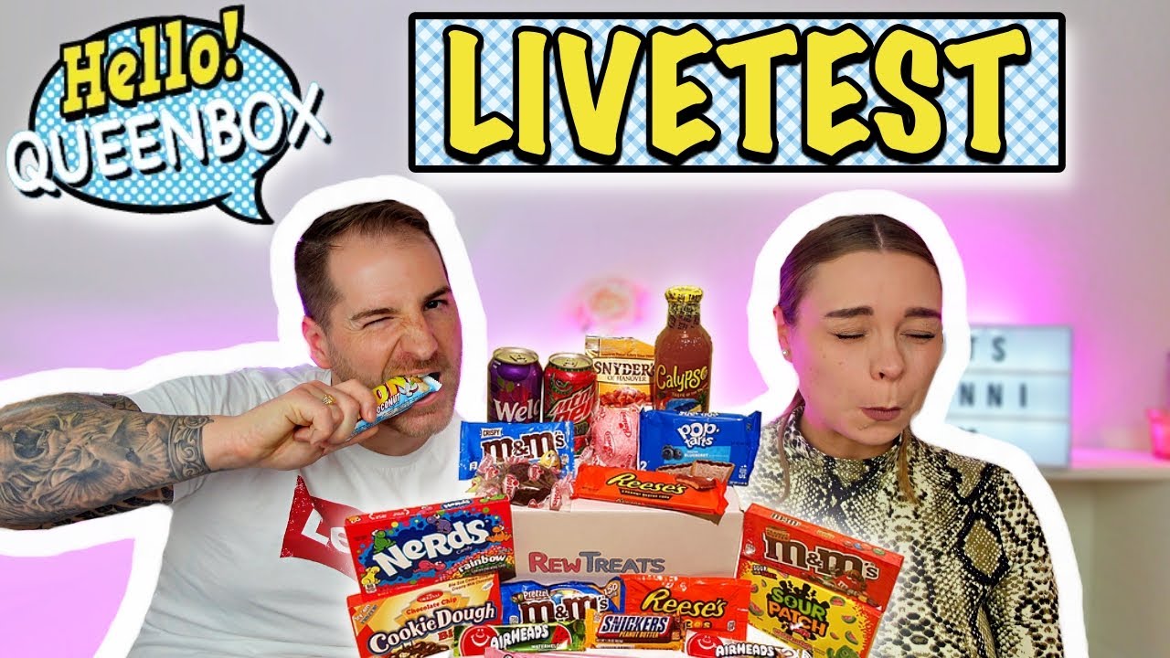 Mein Freund & ich testen die 🍭QUEENBOX🍭und probieren SÜßIGKEITEN aus aller WELT 🍬🍫 | ACHTUNG LUSTIG😂