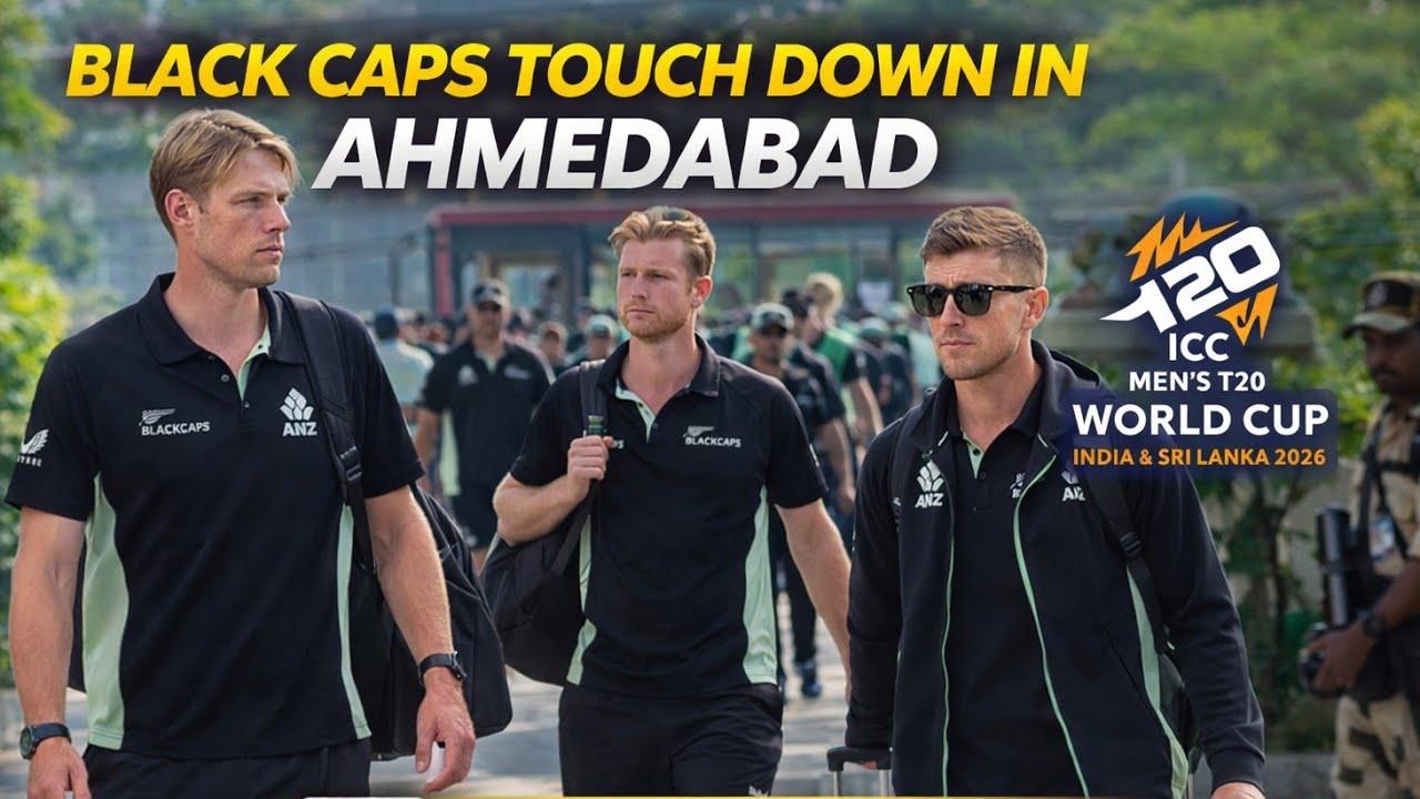 New Zealand Cricket Team Arrived at Ahmedabad | IND vs NZ Final, T20 World Cup 2026