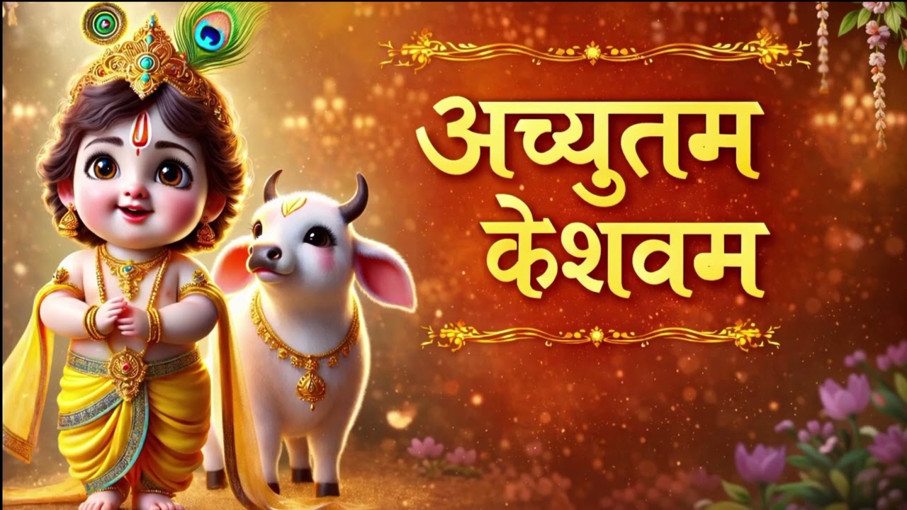 अच्युतम केशवम - Lyrical | Achyutam Keshavam Krishna Damodaram | कौन कहता है भगवान आते नहीं