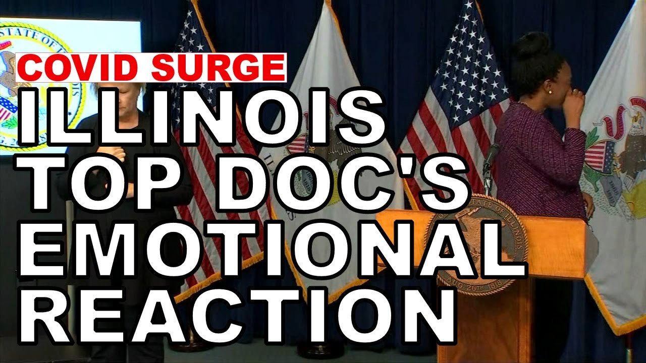 Illinois' top doctor breaks down during COVID briefing