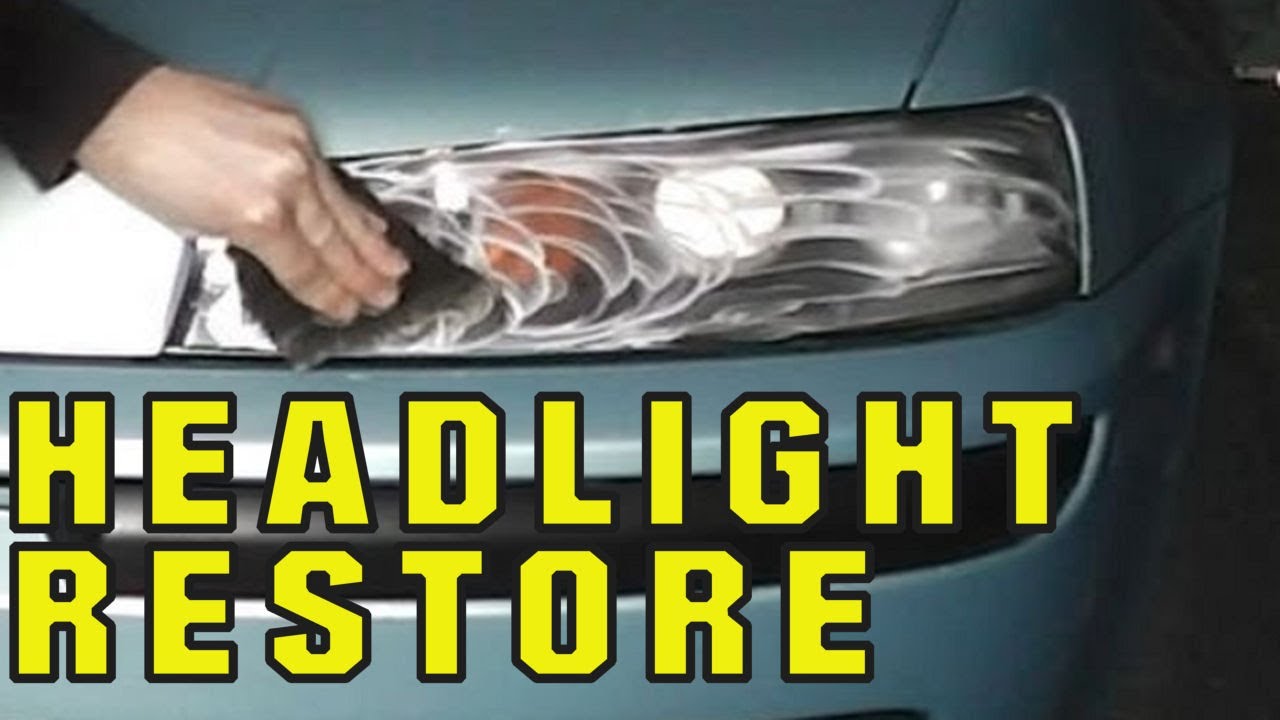 How to Restore Headlight Lenses with Toothpaste! (Before & After)