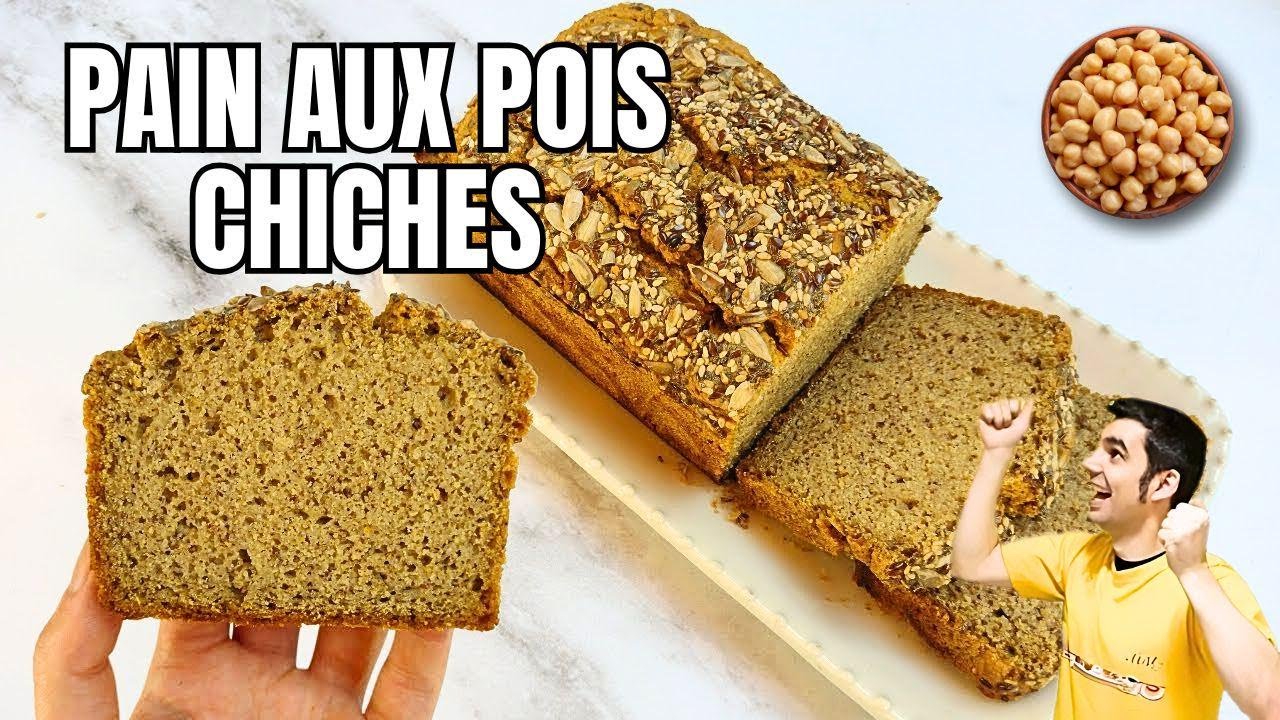 🍞😍 Sans farine ! Ce pain aux pois chiches va te surprendre – Facile et délicieux à faire à la maison