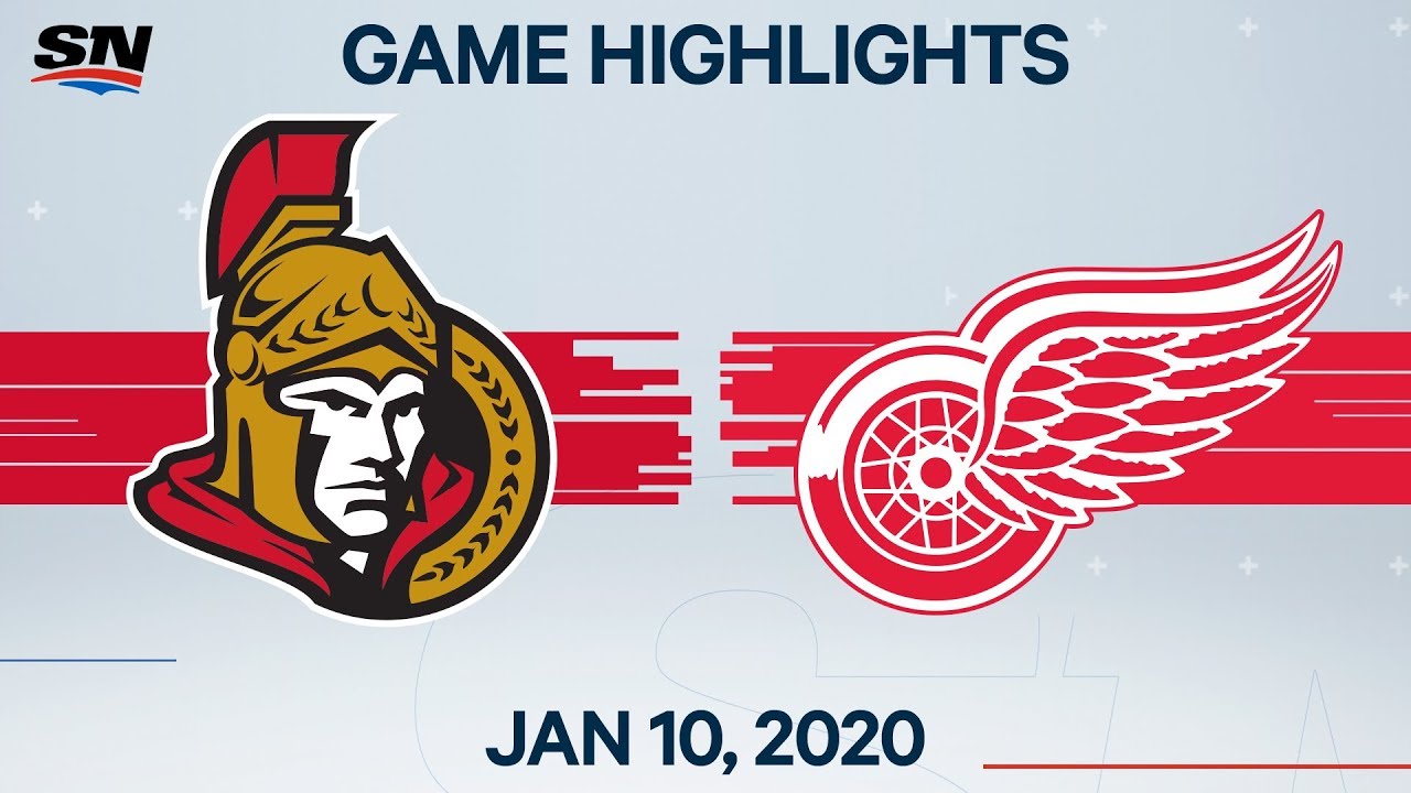 NHL Highlights | Senators vs Red Wings &ndash; Jan. 10, 2020